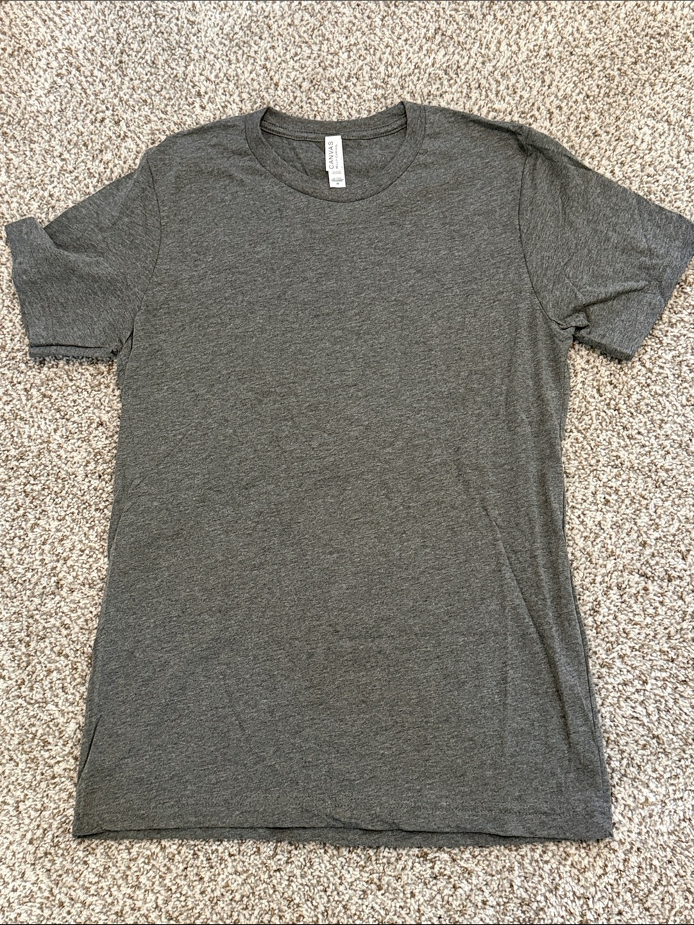 Bella Canvas Men's Crew Neck Tee - Heather Charcoal